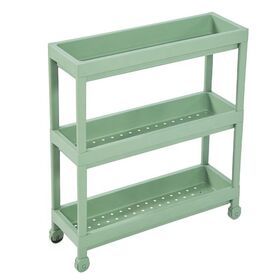 Promotion plastic 3 Tier Hair Salon Trolley Cart Bath Shower Laundry Makeup Organizer Trolley Kitchen Vegetable Storage Cart
