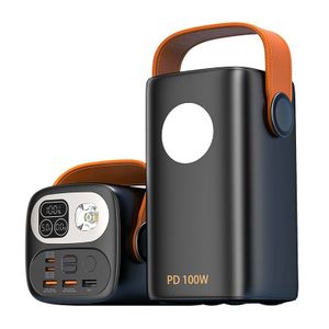 100W High Capacity Portable PD Power Bank 60000mAh Charging Station Outdoor Fast Charging Power Bank with LED Camping Light