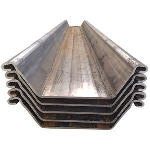 Sy290, Sy390 JIS A5528 400X100X10.5mm Type 2 Hot Rolled U Type Steel Sheet Pile for Construction