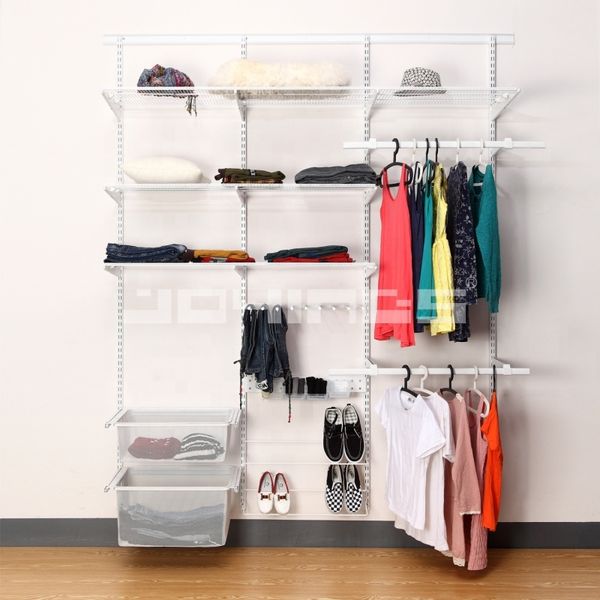 Powder Coated adjustable closet organizer multi-purpose hanging closet organizer Walk-in wardrobe walking closet