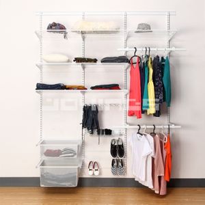 Powder Coated adjustable closet organizer multi-purpose hanging closet organizer Walk-in wardrobe walking closet