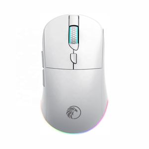 High Quality Customized Honeycomb Shell RGB Ergonomic Optical Rechargeable Computer Lightweight Blueteeth Wireless Gaming Mouse