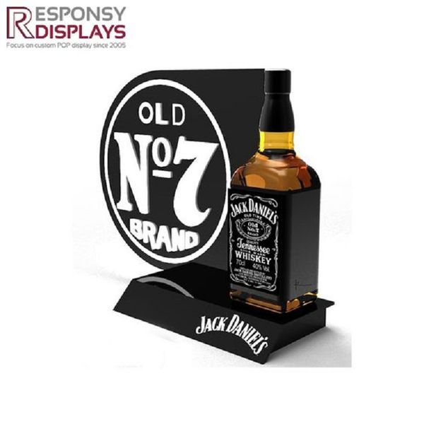 Wholesale New Products Acrylic LED Lighted Liquor Bottle Display Shelf Bar Wine Whisky  Display Rack