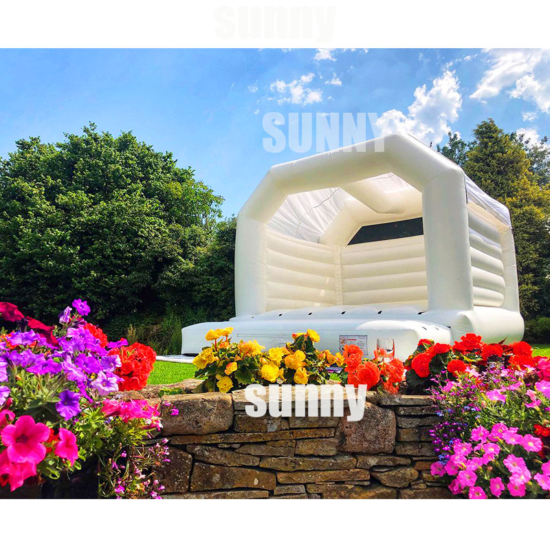 Outdoor Garden White Wedding Fantasy Wedding Inflatable Trampoline Inflatable Tent For Sale Rental