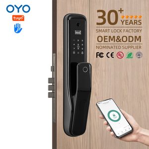 OYO Unique Smart Door Lock Fashionable Design WiFi IP Connectivity Inteligente Electronic Fingerprint Face Recognition Cloud