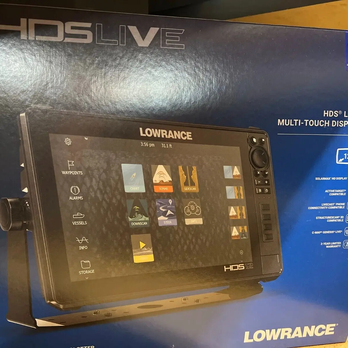 DOIDOI AUTOMOBILE & TOOLS Lowrance HDS-9 Live with Active Imaging 3-in-1 Transom Mount Transducer & C-MAP Pro Chart