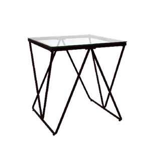 Modern glass top coffee table end table living room furniture