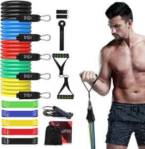 Bestseller Exercise Family Fitness 150 Lbs 11 Piece Resistance Band Set