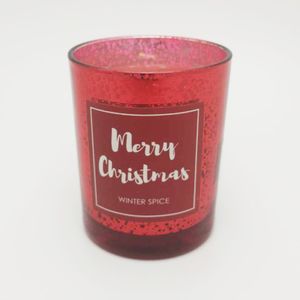 Linlang Wholesale 300ml New Product Fancy Colorful Diamond Cut Lidded Glass Candle Jar handle Glass Jar