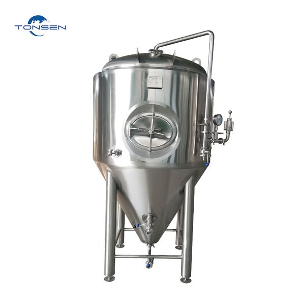 Factory Supply 100-1000L Beer Brewing Equipment Conical Fermentation Tank FV Industrial Kombucha Brewing Equipment