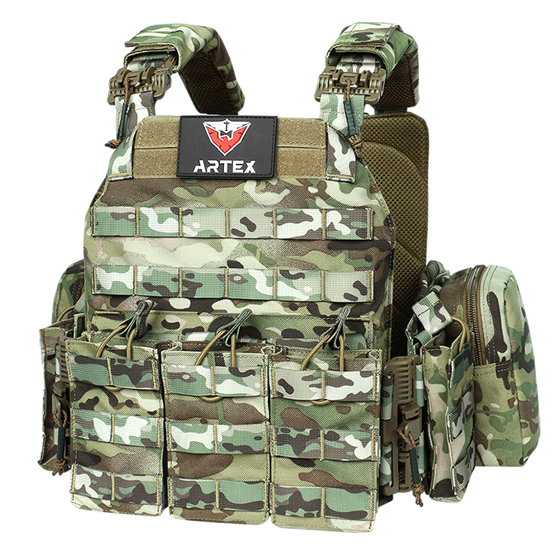 outdoor quick release molle tactical vest hot selling CS equipment training protective insertion plate Carrier tactical vest