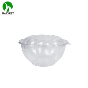 Round RPET PET Plastic Disposable Recyclable Clear Food Container