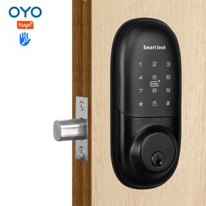 OYO Smart Bluetooth Door Lock Digital Lock WIFI TTlock Tuya APP Password Keyless Dead Bolt Smart Locks For Front Door
