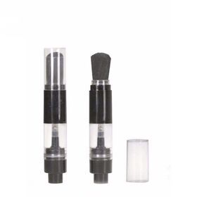 Factory OEM Cosmetic Pump makeup brush loose powder dispense brush refillable pump brush