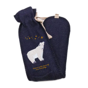 2700ml cheap natural rubber bs standard long hot water bag with cotton cover for winter