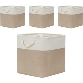 Foldable fabric Storage Baskets, rectangular Storage Bins, Cube Basket Container for clothes, small toys