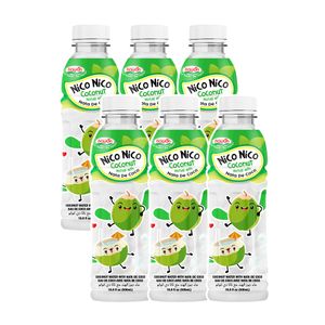 Vietnam Coconut Jelly Drink Nata De Coco with Coconut Juice 500ml PET Bottle NICO NICO Beverage Soft Drink Wholesale Supplier