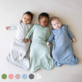 GOTS FSC Certified Bamboo Baby Clothes Wholesale Kids Sleep Sack Solid Baby Sleeping BagsPopular