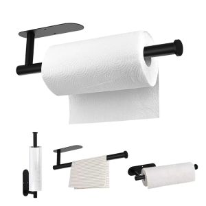 Stainless Steel Paper Towel Holders for Kitchen,Paper Towels Bulk- Self-Adhesive or Screw Under Cabinet