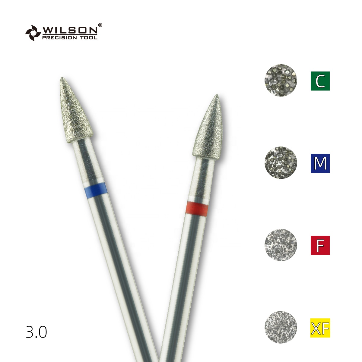 Shanghai Well-Sun Precision Tool Co., Ltd. 3.0mm Conical Shape Sharp cuticle clean Nail Art Drill Bit to Provide High-quality and Professional Experience for Customers
