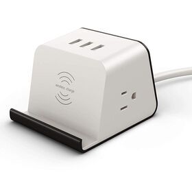 Dropshipping Us Type Outlet Home Office Safety Surge Protector With 3 Usb Port 10W Wireless Charging Multifunctional Power Strip
