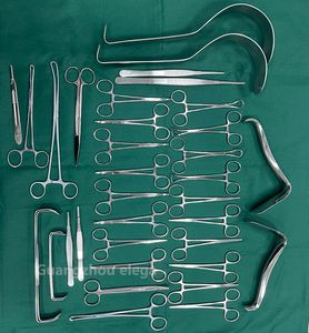 Abdominal Delivery Instrument Kit Stainless Steel Surgical Box Medical Cesarean Set