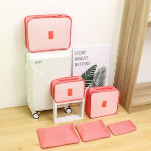 OEM ODM Factory Customized Wholesale 6Pcs Compression Luggage Organizers Storage Bag Set Personal Packing Travel Bag Organizer