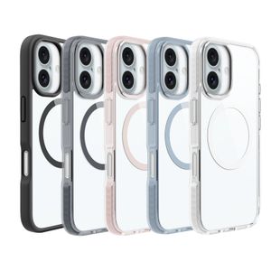 High Quality Custom Phone Case Factory Transparent Shockproof Magnetic Case for iPhone 16 Clear Case 3 Meter 16 Pro Max Cover