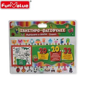 Stationery Novelty cartoon character custom scent and shape funny eraser drawing set
