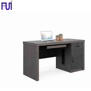 office staff desk wooden computer desk table 1.4m size staff desk with storage cabinets