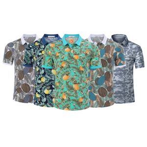 OEM Custom Designer Logo Breathable Full All Over Print Pattern Oversized Short Sleeve Golf Polo Workout Shirt Shirt For Men