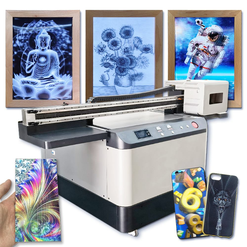 Dongguan Shenghuangke Industrial Co., Ltd. 9060 model UV printer high-definition material 3D printing 2D image changing effect for souvenirs and billboards