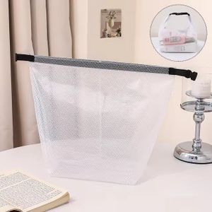 Large Capacity Storage Bag Quality High Beauty Shopping Bag Snap on Portable Handheld Type Toilet Makeup Mesh Bag