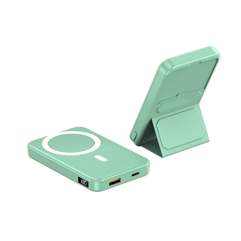 Huizhou Yunbo Electronic Trading Co., Ltd. 2024 hot seller Magnetic wireless power bank 10000mAh External Battery Portable with holder for iPhone 15 Pro max