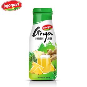 Ginger Juice with Pineapple juice in Glass Bottle 180ml JOJONAVI fruit juice Manufacturer drink ginger Export
