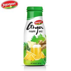 Ginger Juice with Pineapple juice in Glass Bottle 180ml JOJONAVI fruit juice Manufacturer drink ginger Export