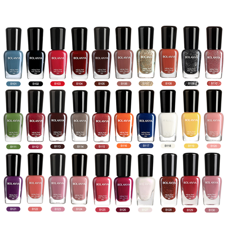 BOLANYA Wholesale Muslim Vegan Nail Polishes Supplier Healthy Water Permeable Halal Nail Polish