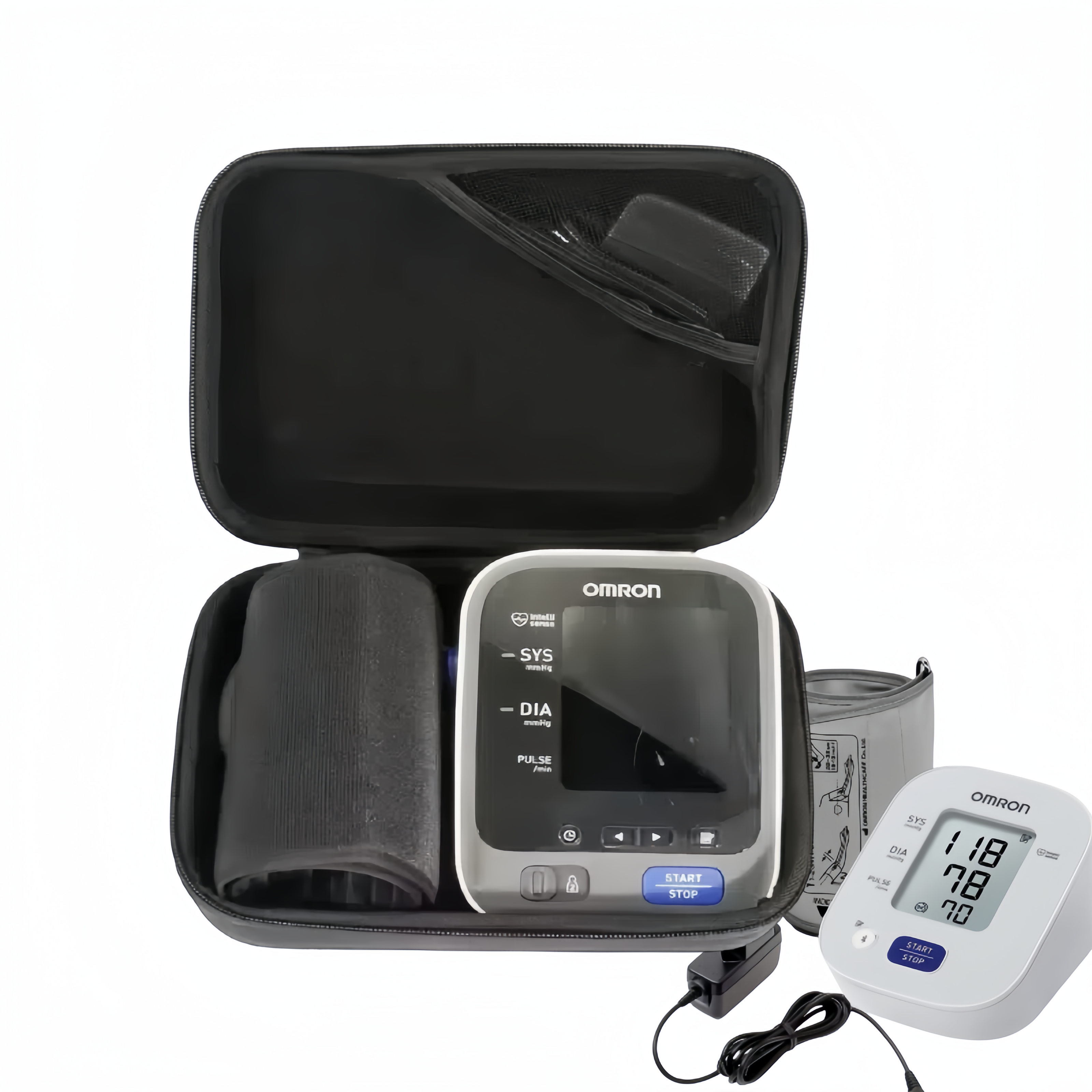 Custom logo hard medical case bag blood pressure monitor storage eva case for  arm blood pressure monitor