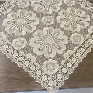 2024 new design embroidered tablecloths for family gatherings and weddings.