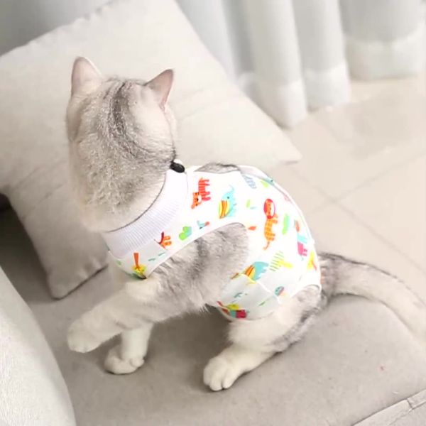 Cat Neutering Post Surgery Clothing Anti Licking Anti Hair Loss Breathable Weaning Physiological Pants Pet Clothes