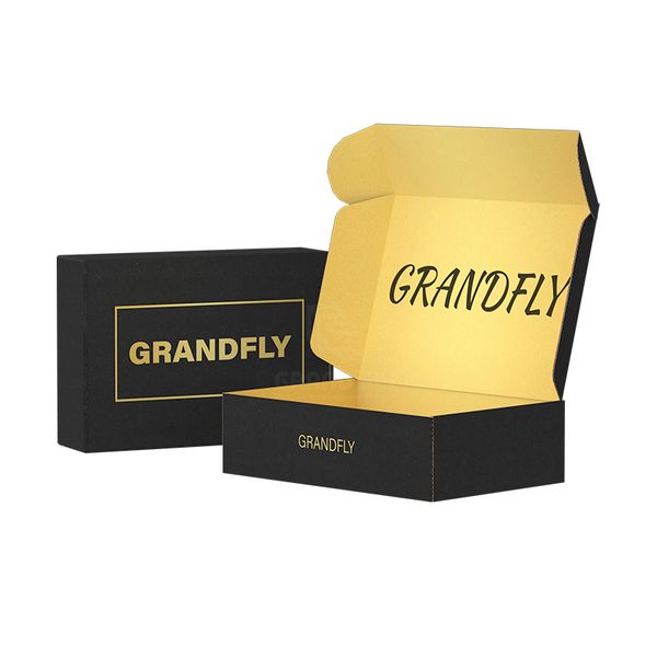 Custom Black Aircraft Packaging Boxes With Logo Color Folding Paper Box Printed Shipping Gift Corrugated Cardboard Mailer Box