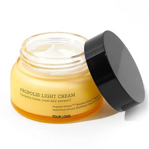 Natural Organic Korean Skin Care Hydrating Daily Night Moisturiser Anti Aging Propolis Light Cream for Glowing Complexion