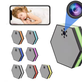 OEM Factory Price Wireless Network Night Vision Desk Clock Live Video Streaming Nanny Clock Camera