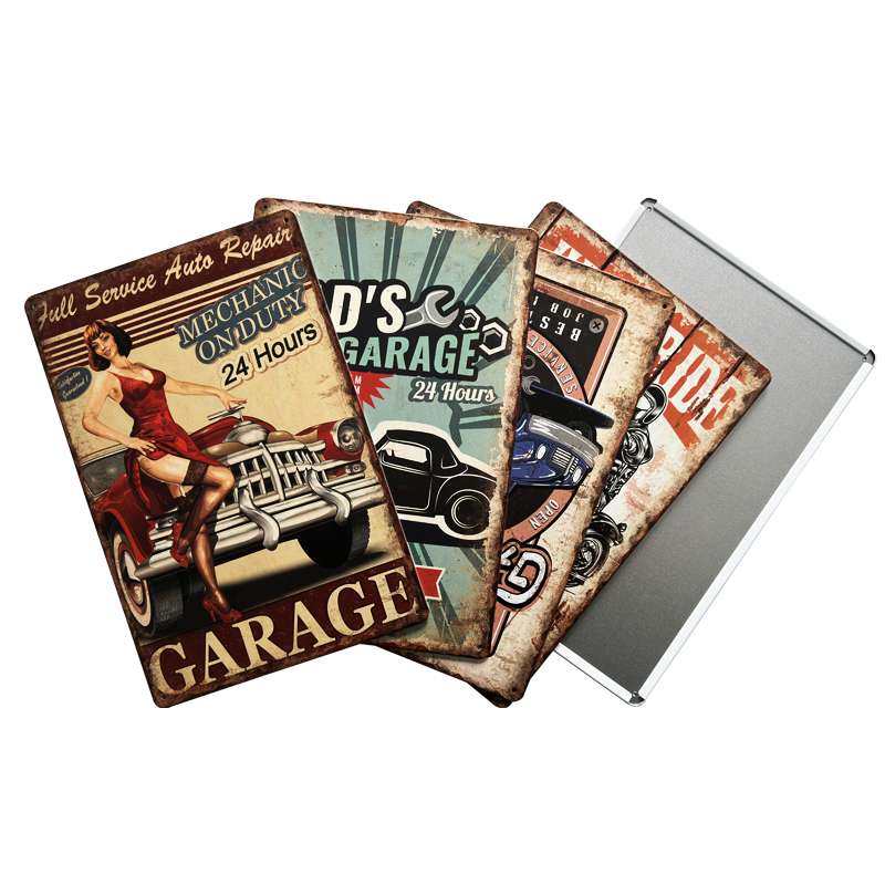 Shishi City Kai Xun Trading Co., Ltd. Custom Design Logo Metal Sign Vintage Metal Sign Retro Metal Poster Tin Sign Wholesale
