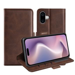 Soft PU Leather Card Slot Flip  Wallet Pouch with Kickstand Magnetic Closure Phone Case For iPhone 16 16 Plus 16 Pro 16 Pro Max