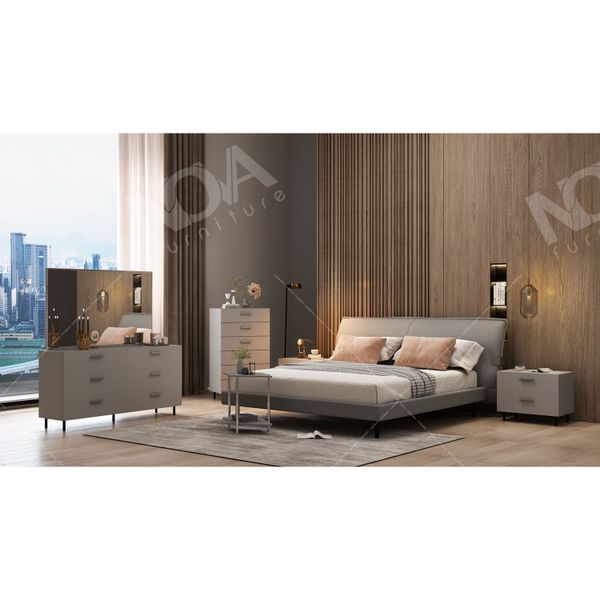 Home Classic Complete Bedroom Furniture Sets Modern Hotel Luxury Melamine King Size Bedroom Set With Wardrobe And Dresser