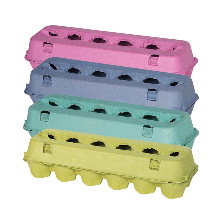Shanghai Unison Packaging Co.,Ltd. FPG Custom Colored Vented Paper Pulp Chicken Egg Tray Egg Cartons for packaging