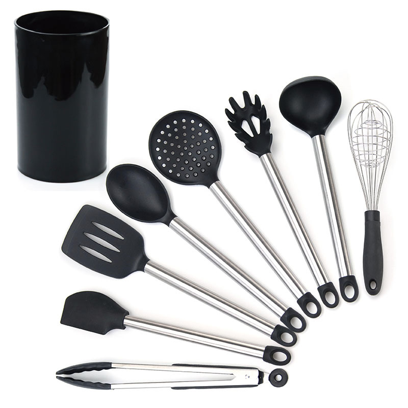 kitchen accessories Supplies Set Cooking Nonstick Pot Spoon Spatula Tube Handle Stainless Steel Silicone Kitchenware available