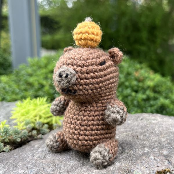 DIY Yarn Art and Craft Crochet Capybara with Vivid Instruction Craft Kit For Children and Adults