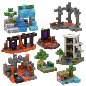 2024 My World Minecraftting 10-300pcs New Pixel Model Cube Creative DIY Educational Toys For Children Magnetic Building Blocks